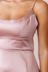 Joanne Empire Waist Maxi Dress Rose Gold