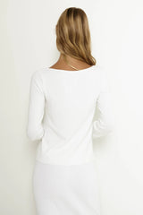 SNDYS Etta Top White