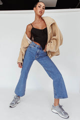 ROLLA'S Eastcoast Flare Ankle Lucy Mid Vintage Blue