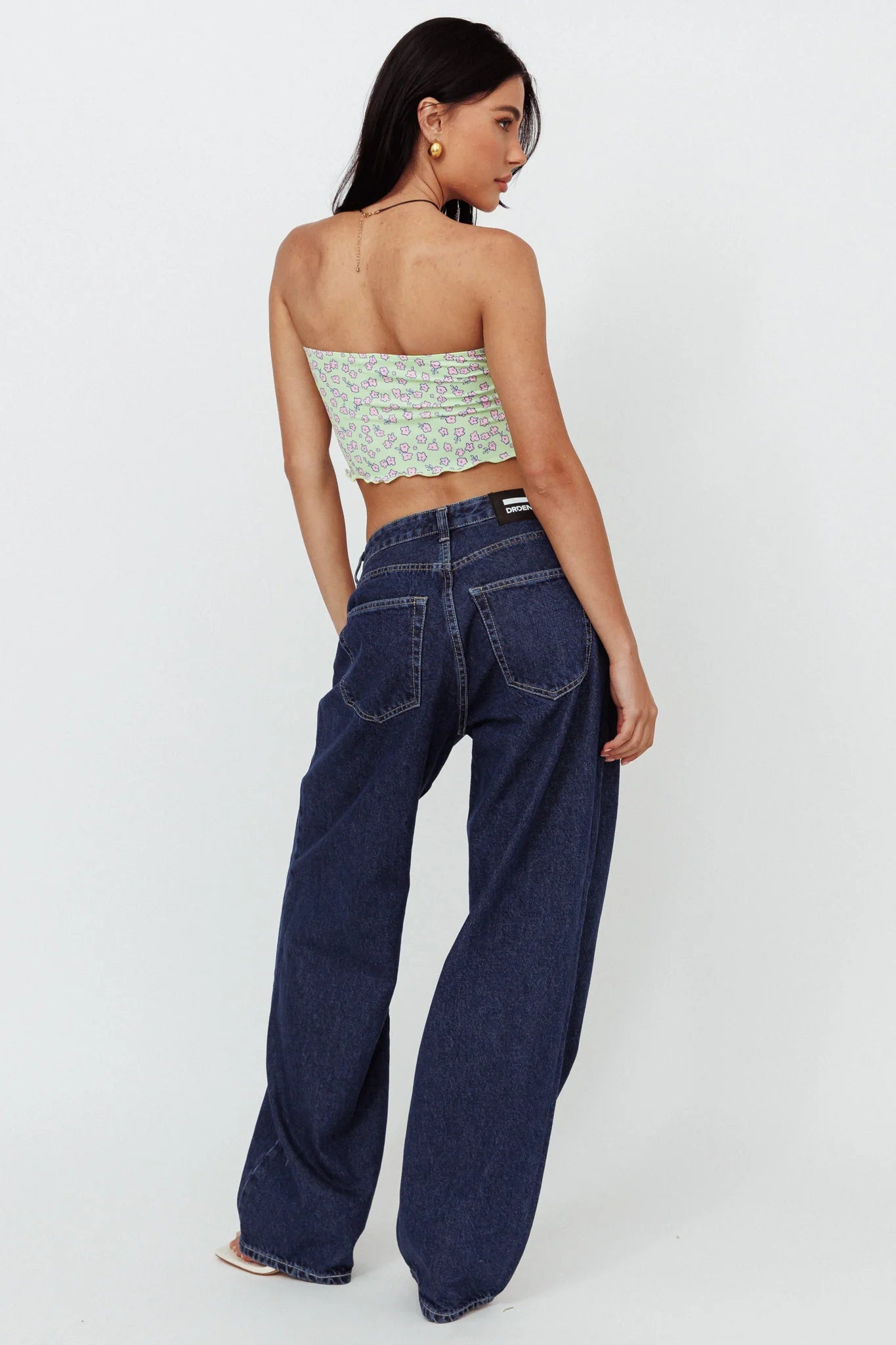 DR DENIM Donna Baggy Jeans Pebble Dark Retro