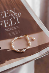 Chantel Baroque Pearl Bracelet Gold