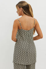 Avenue Longline Top Print Solna