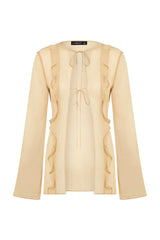 LIONESS Barely There Tie Top Sand