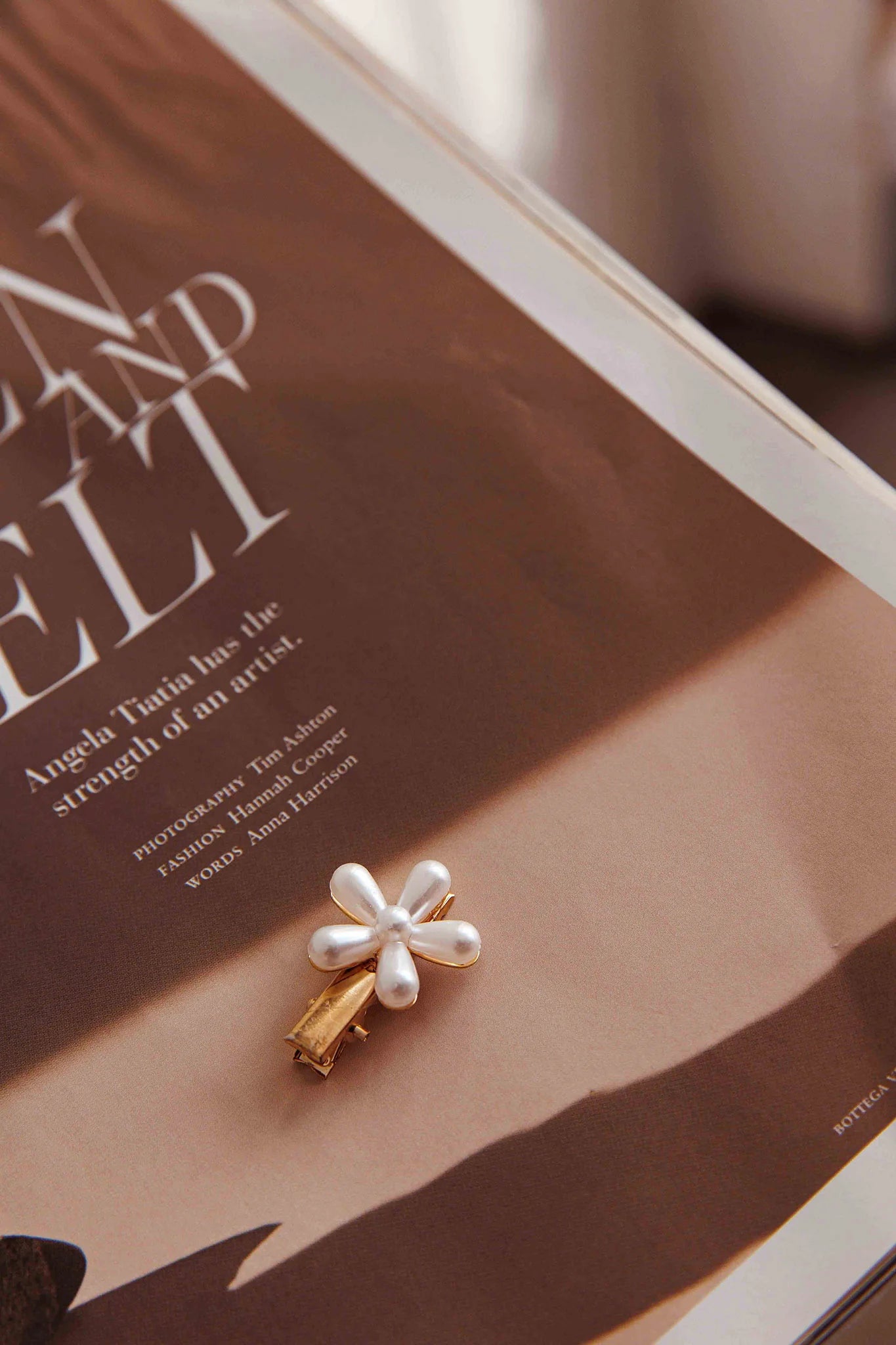 Aurelia Pearl Flower Hairclip Set