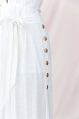 Aruba Wide Leg Halterneck Jumpsuit White