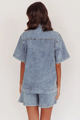Ottawa Button Up Shirt Denim Blue