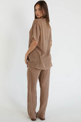 SNDYS Hyams Long Knit Pants Mocha