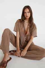 SNDYS Hyams Long Knit Pants Mocha