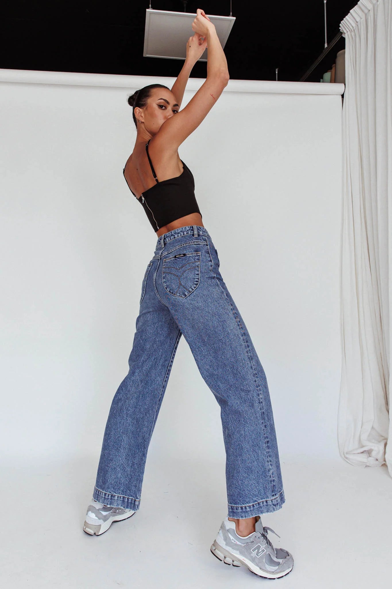 ROLLA'S Sailor Jean Janet Recycled Mid Vintage Blue
