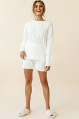 Colorado Cable Knit Sweater Cream