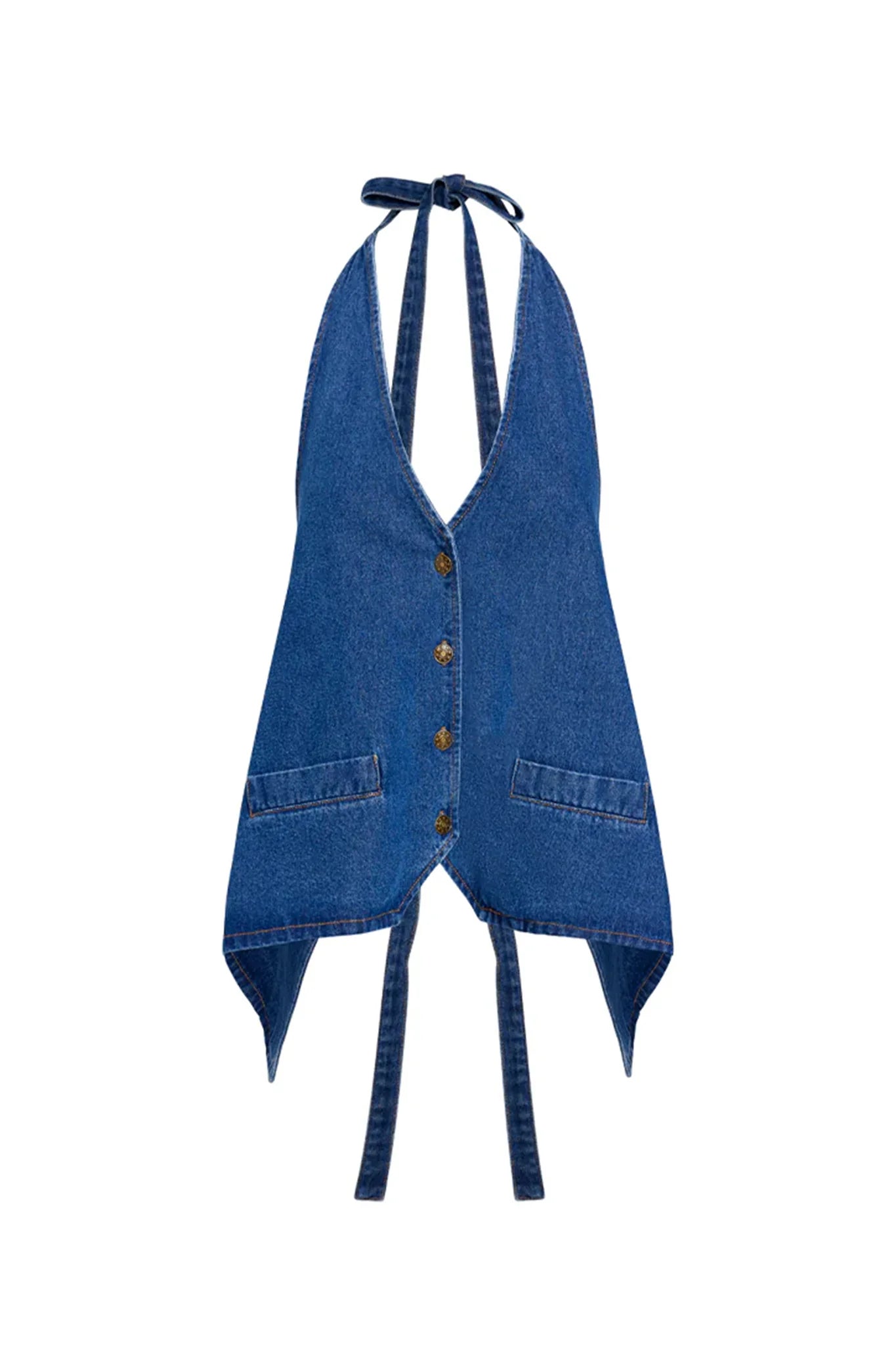 LIONESS Hills Halter Dark Denim