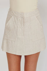 Euphoria Linen Skort Sand