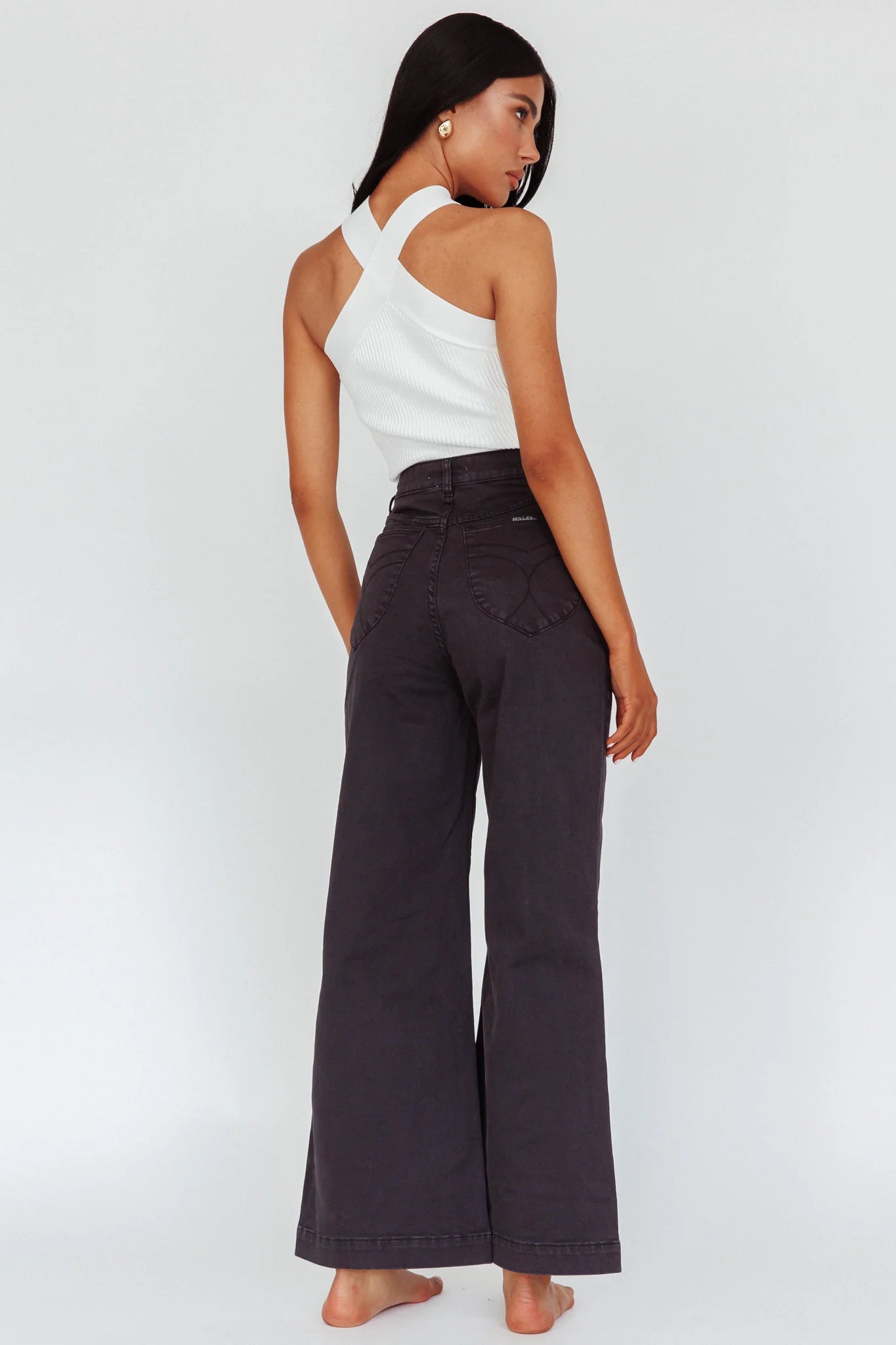 ROLLA'S Sailor Jean Washed Black
