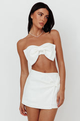 Nigella Twist Accent Skort White